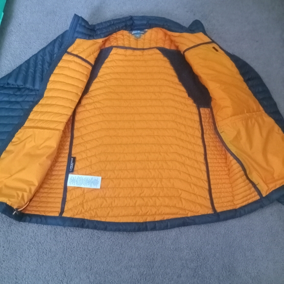 Eddie Bauer First Accent EB 800 DOWN Men's Medium Dark NAVY BLUE Puffer Jacket - Picture 8 of 10